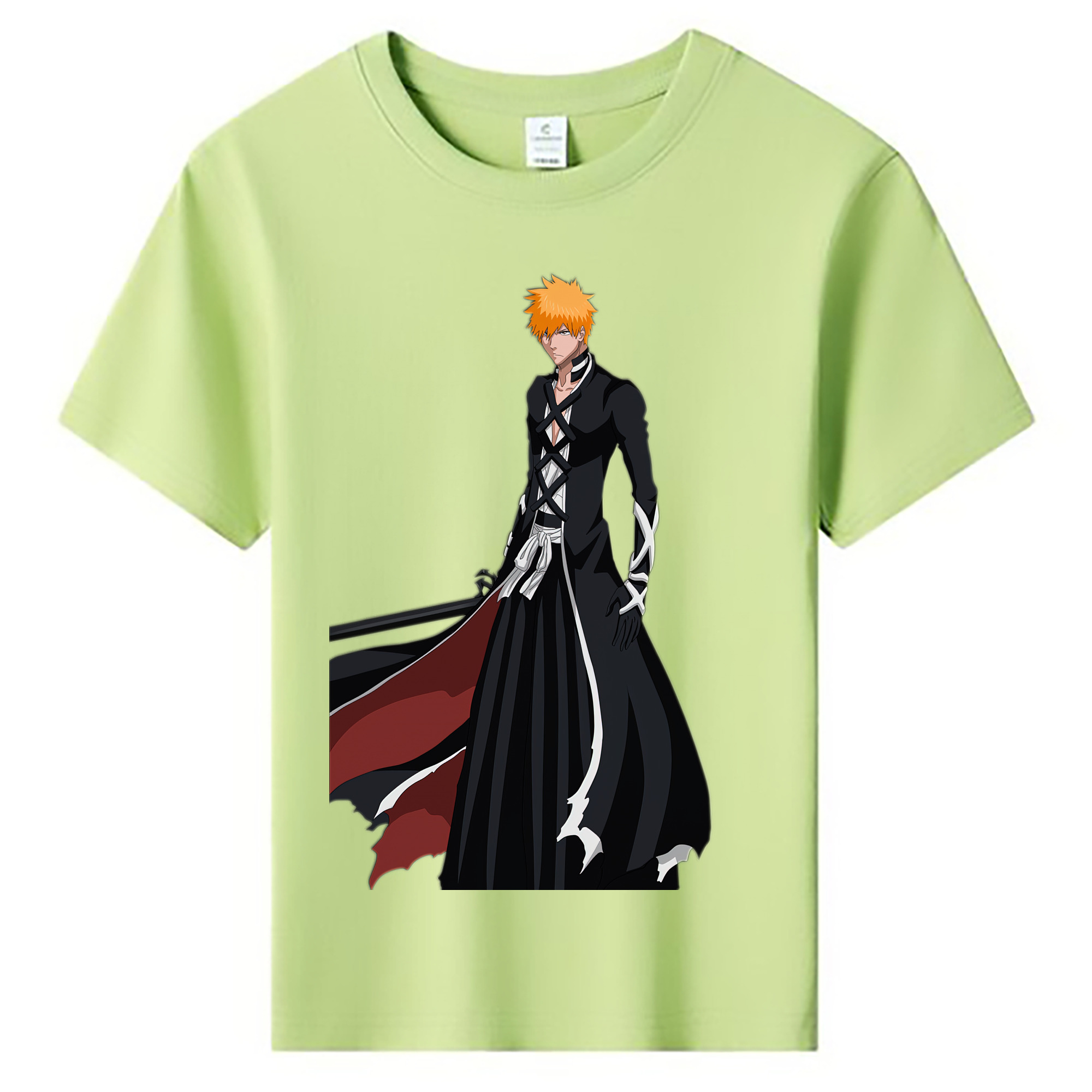 （画像用） ブリーチ 黒崎一護（くろさき いちご）BLEACH Kurosaki Ichigo 綿100％キッズTシャツ（フロントプリント）